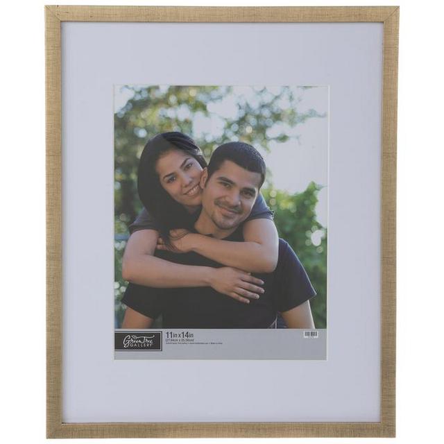 Gold Matte Wood Wall Frame - 11" x 14"