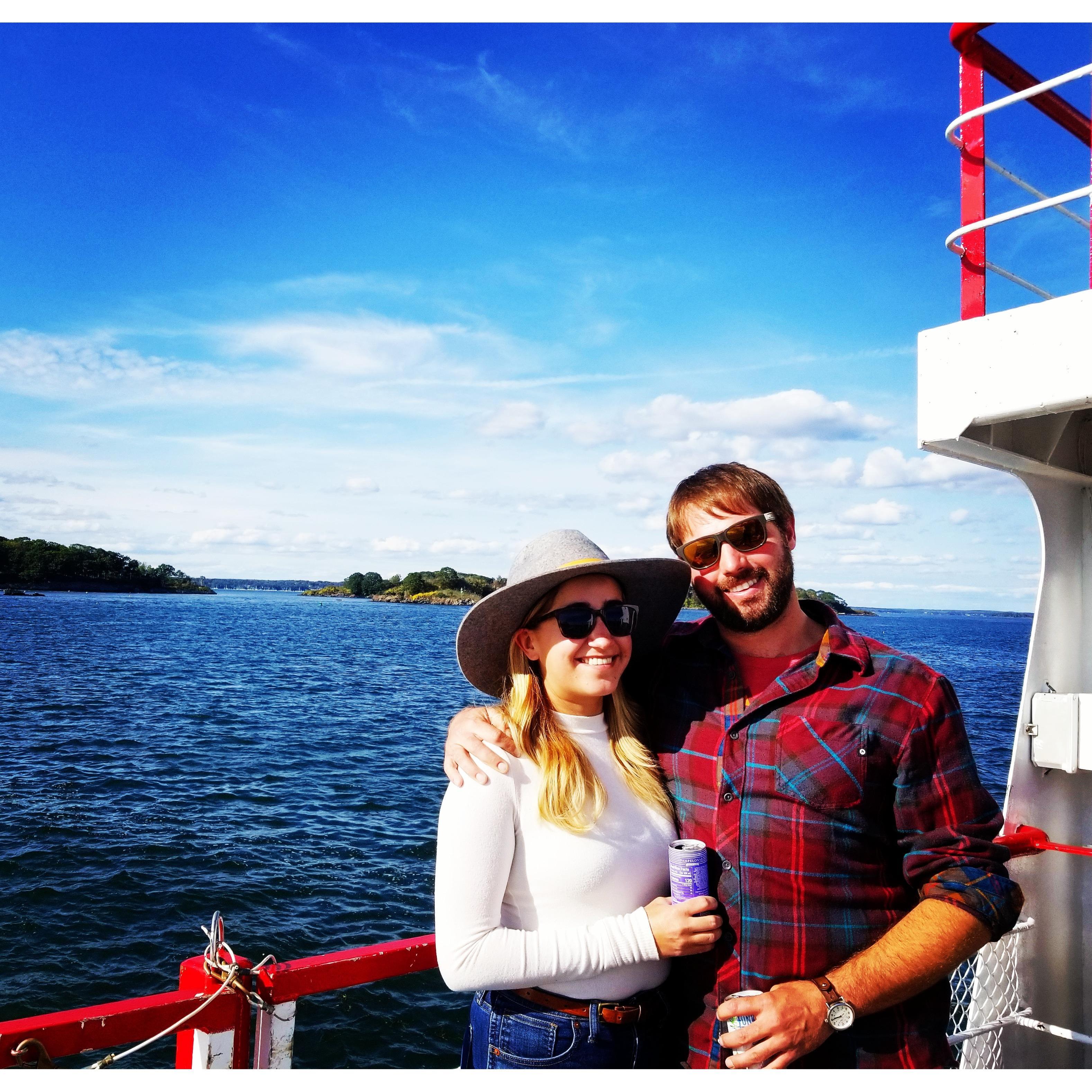 Ferry ride off the coast of Maine