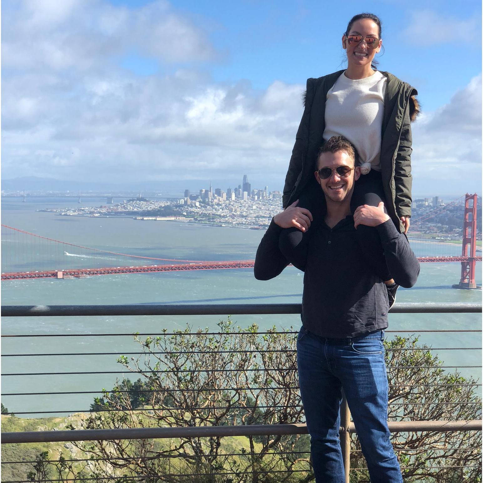 Up on Hawk Hill! Stephanie loves being on Top!