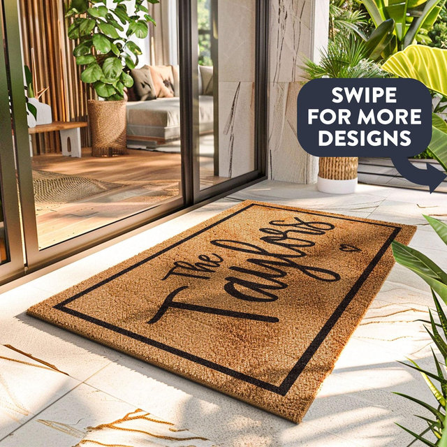 Best Selling Personalized Doormat - Custom Housewarming Gift for Grandparents - Customized Coir Door Mat - Front Door Mat Customised Rug