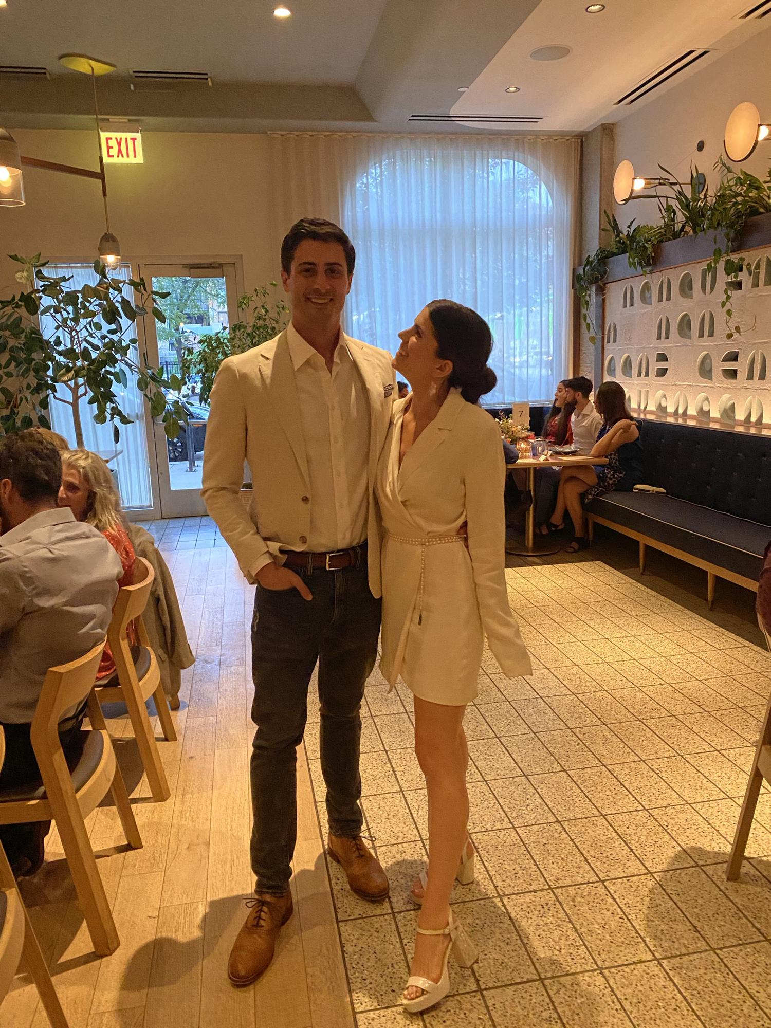 Celebrating our engagement.