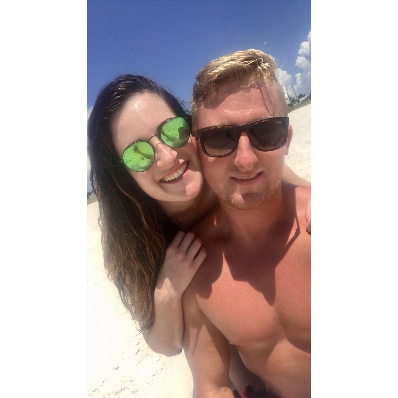 One of the first of many beach trips!