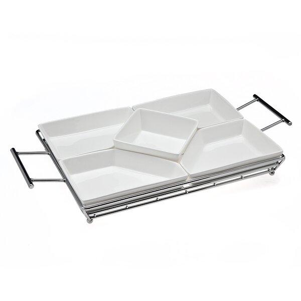 Piazza 5 Section Relish Server
