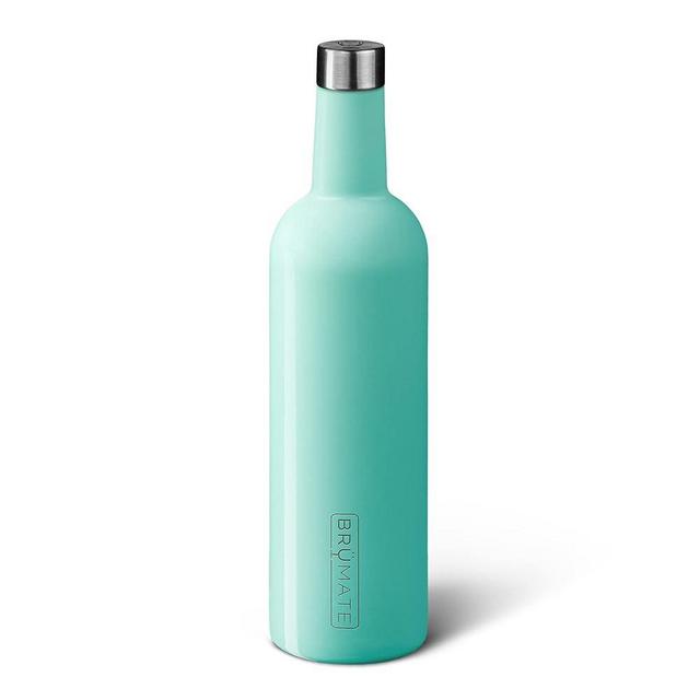 BrüMate Winesulator 25 Oz Triple-Walled Insulated Wine Canteen Made of Stainless Steel, 24-Hour Temperature Retention, Shatterproof, Comes with Silicone Transfer Funnel (Seafoam)