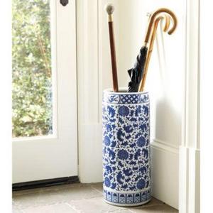 Blue & White Porcelain Umbrella Holder | Ballard Designs