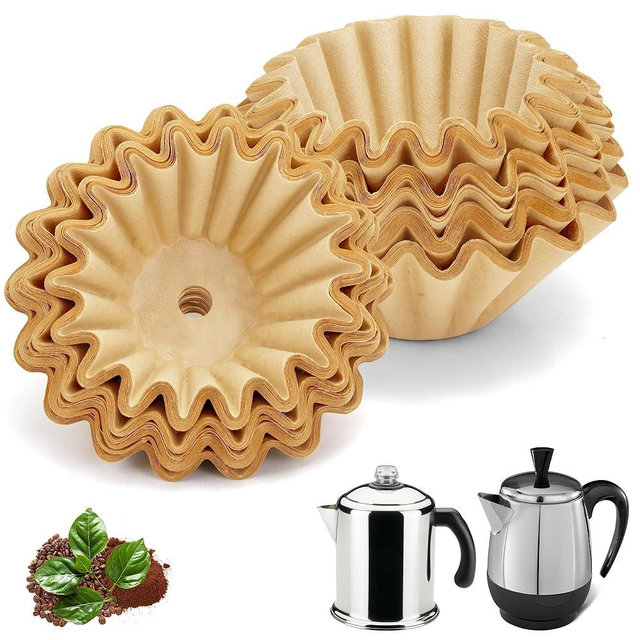 Percolator Coffee Filters Compatible with Farberware Coffee Percolator, 150 Pcs Disposable Perforated Filters for Farberware FCP240 Yosemite Coletti Bozeman 6/9 Cup Elite Gourmet 6 Cup