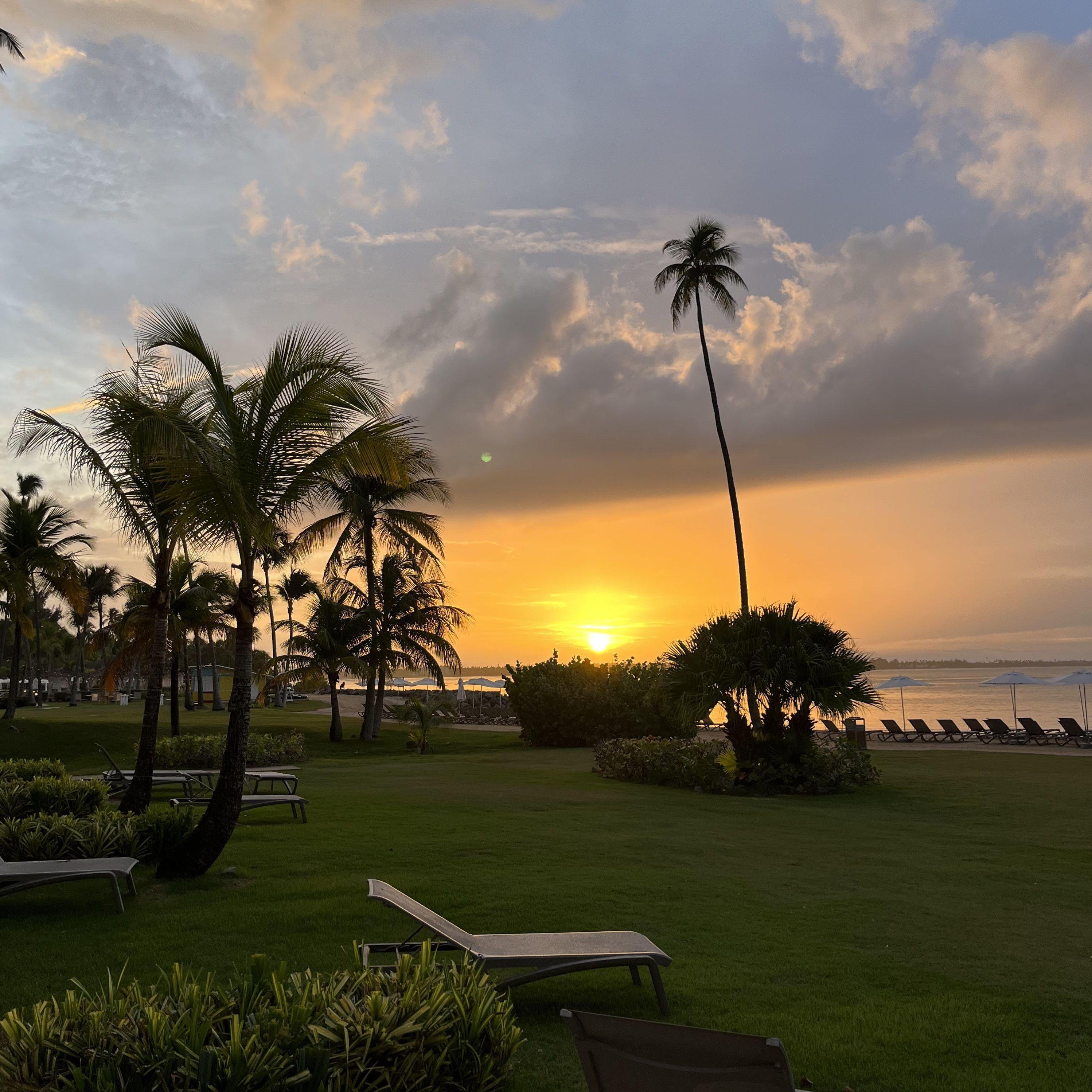We look forward to the beautiful PR sunsets surrounded by our family and friends