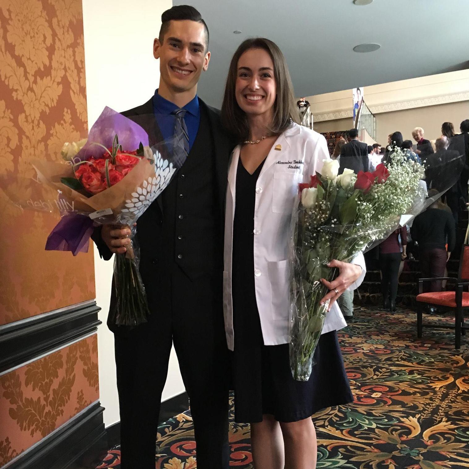 Alex's white coat ceremony during her first year of medical school!