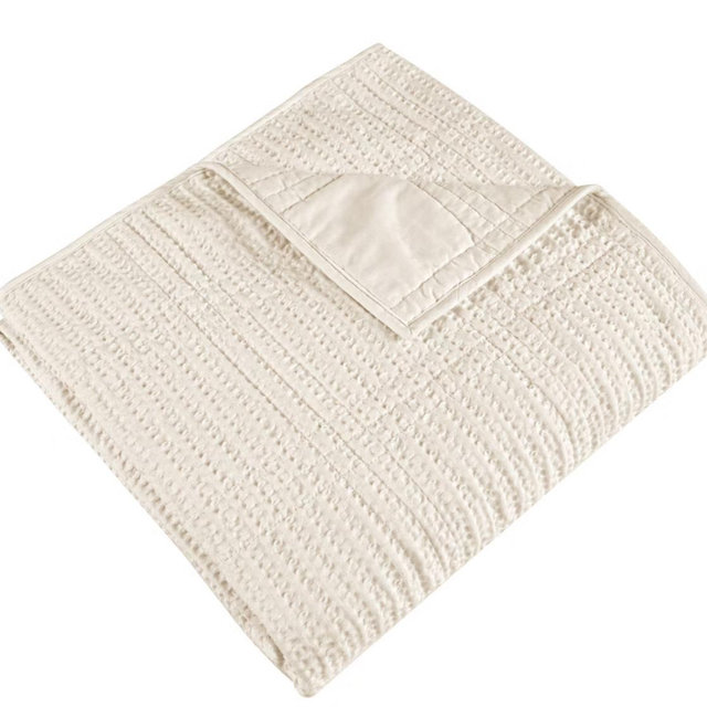 Cloud Waffle Quilted Throw - Levtex Home