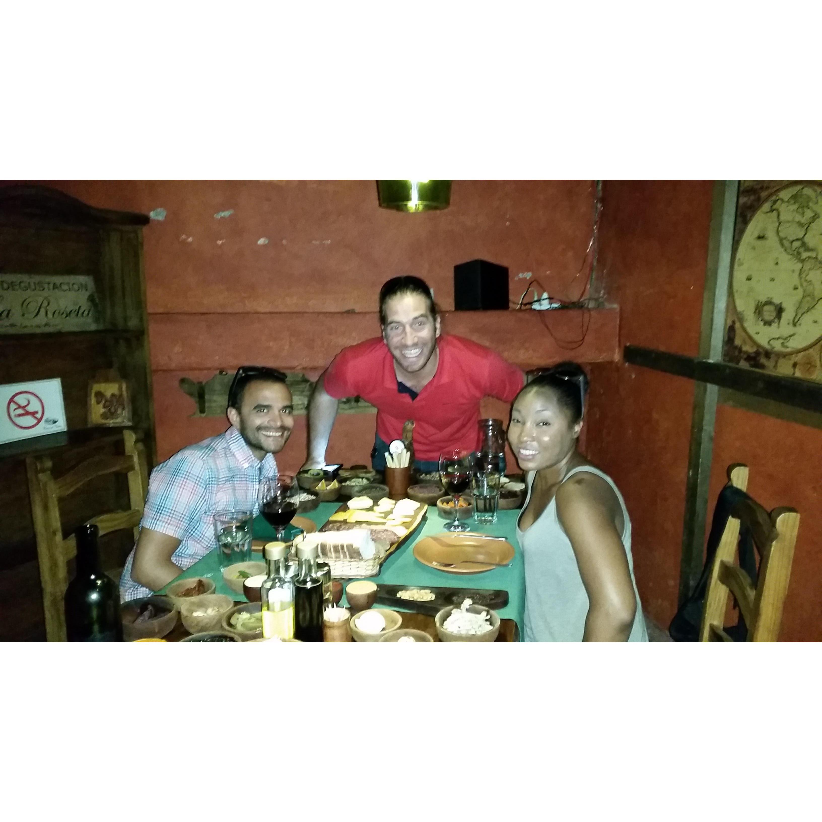 That time we feasted in Mendoza. The lighting was bad for black people.
