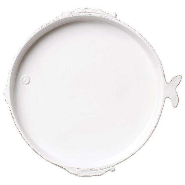 Lastra Fish White Round Platter
