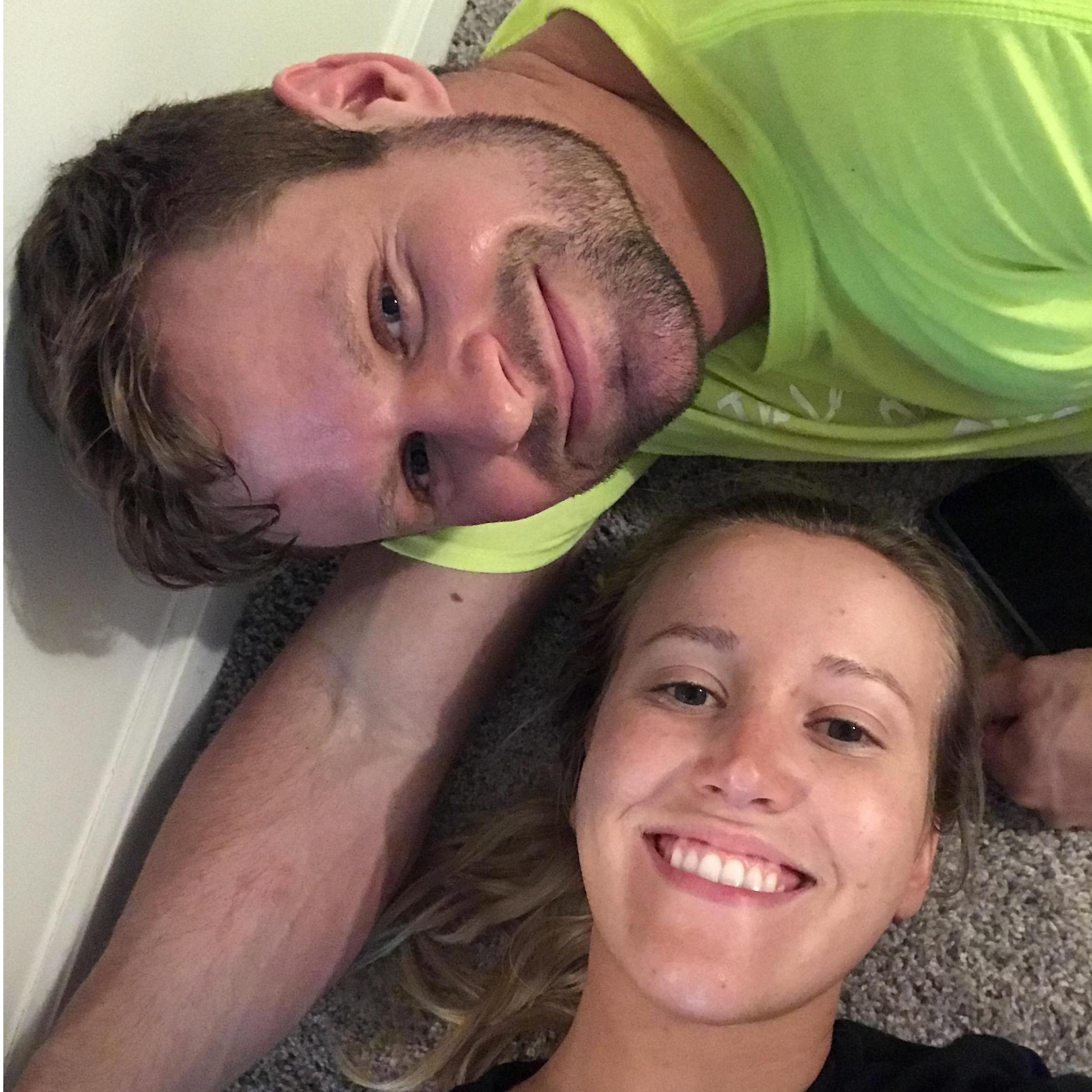 Exhausted but happy after moving into our first apartment in Ann Arbor, MI! - summer 2018