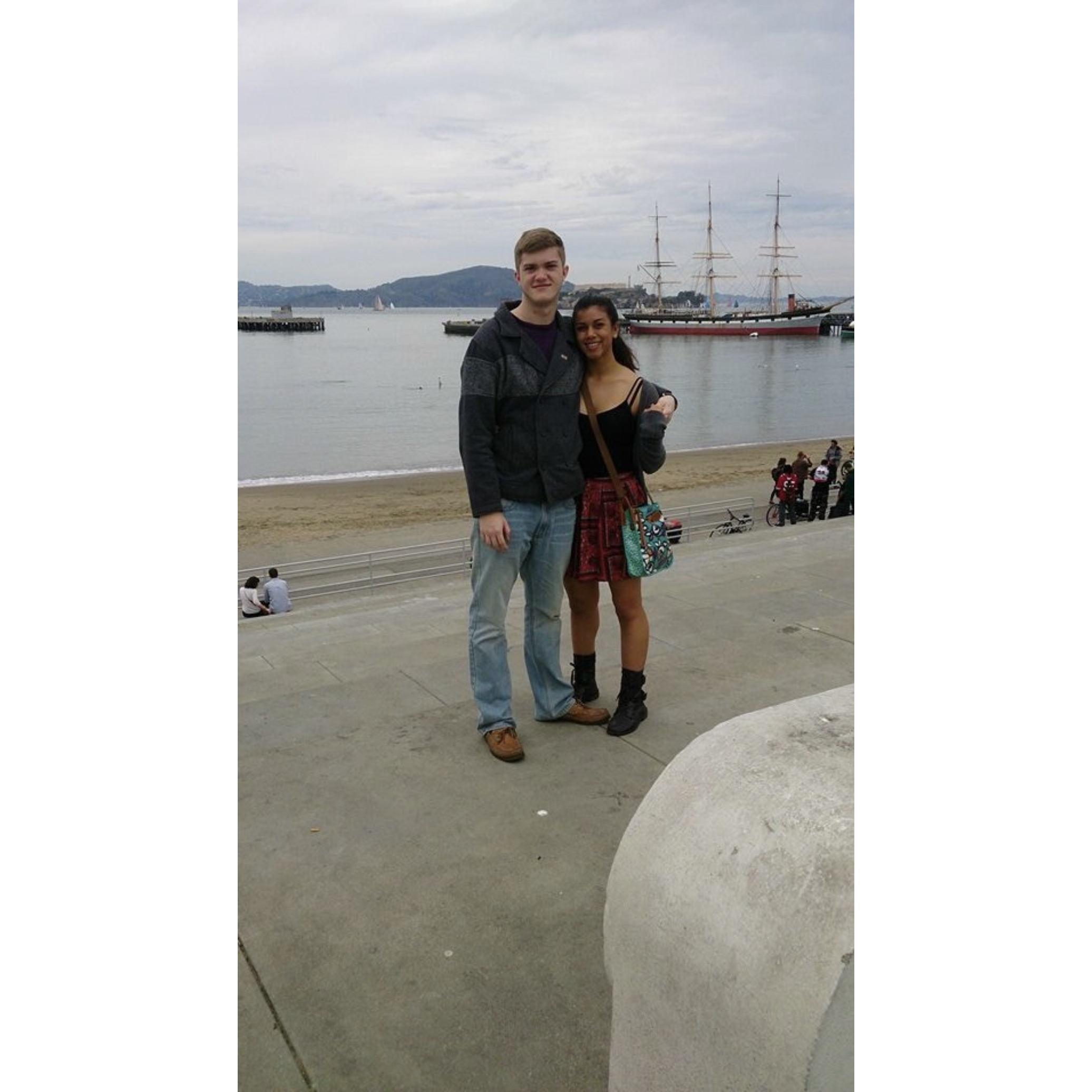 Ryan's first visit to San Francisco, CA. to see Aless during Spring Break 2014. This is when we started to love each other.