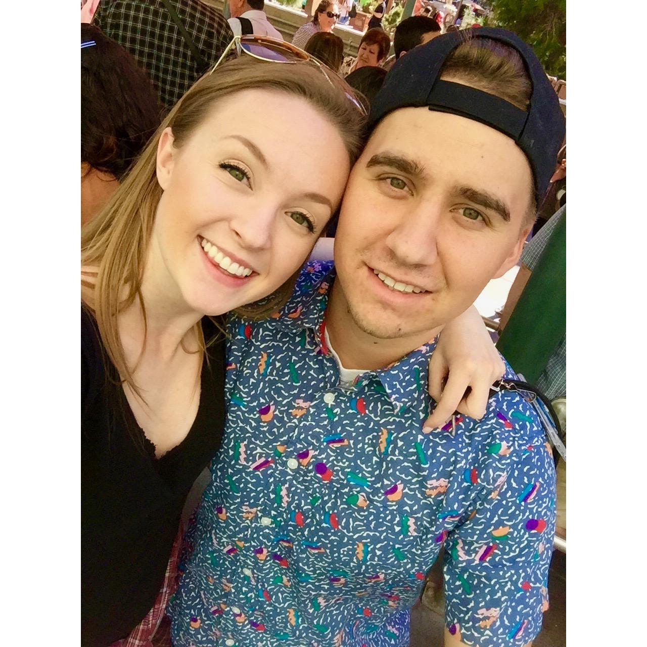 We took this picture on our first official Disney date back in 2015!