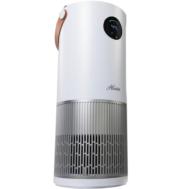 Hunter Fan Company HPH625 Air Purifier Humidifier – 2 in 1 Air Purifier & Humidifier Combo, White/ Silver