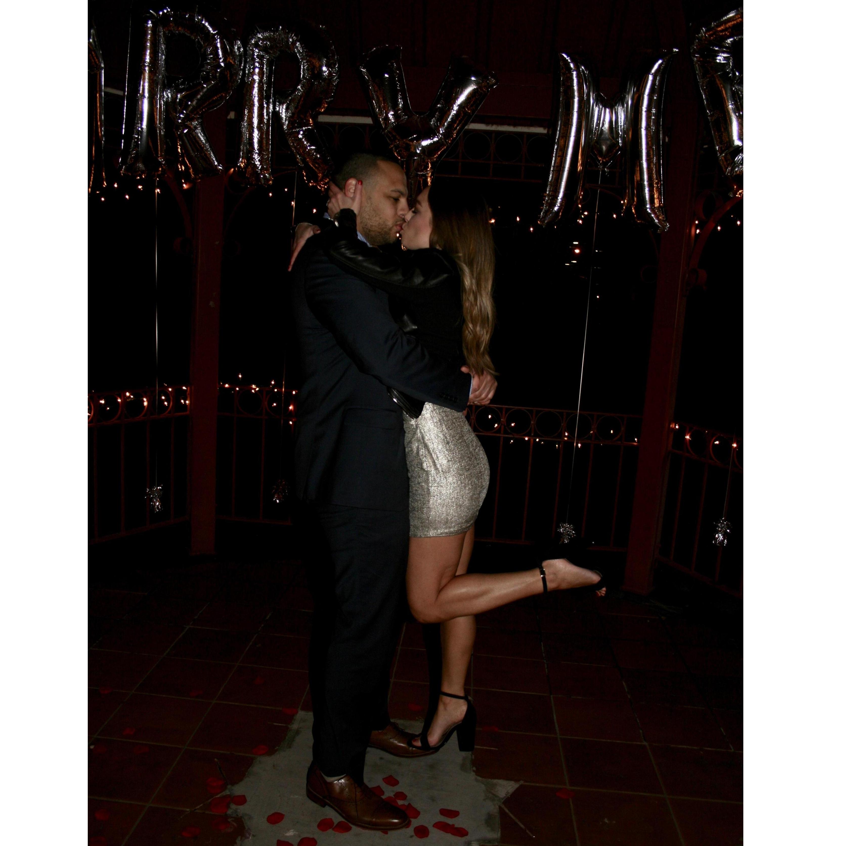 He sweeps me off of my feet.