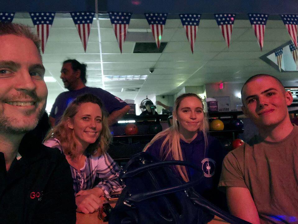 Bowling at Lackland AFB January 2020