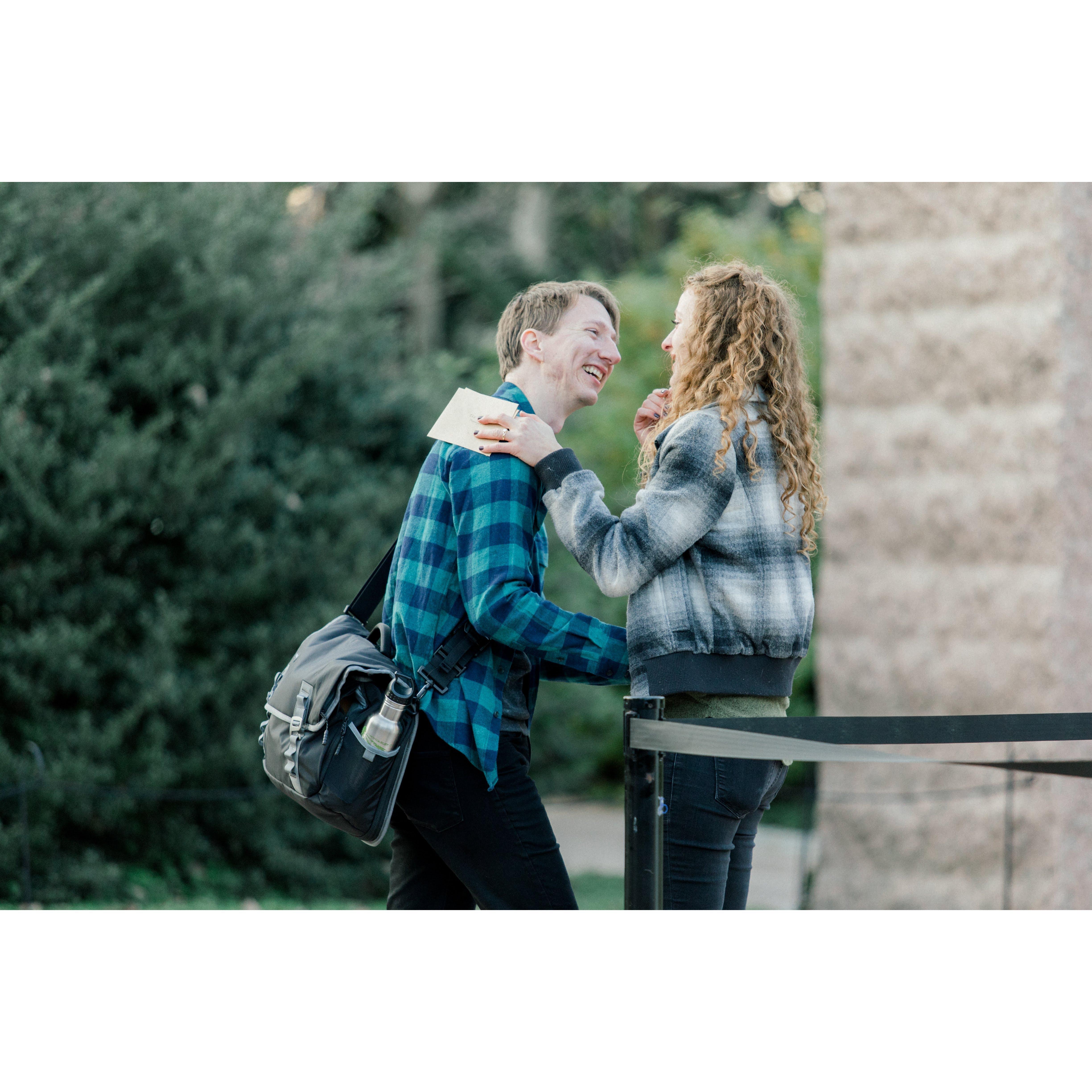 Excited that we're going to get married!