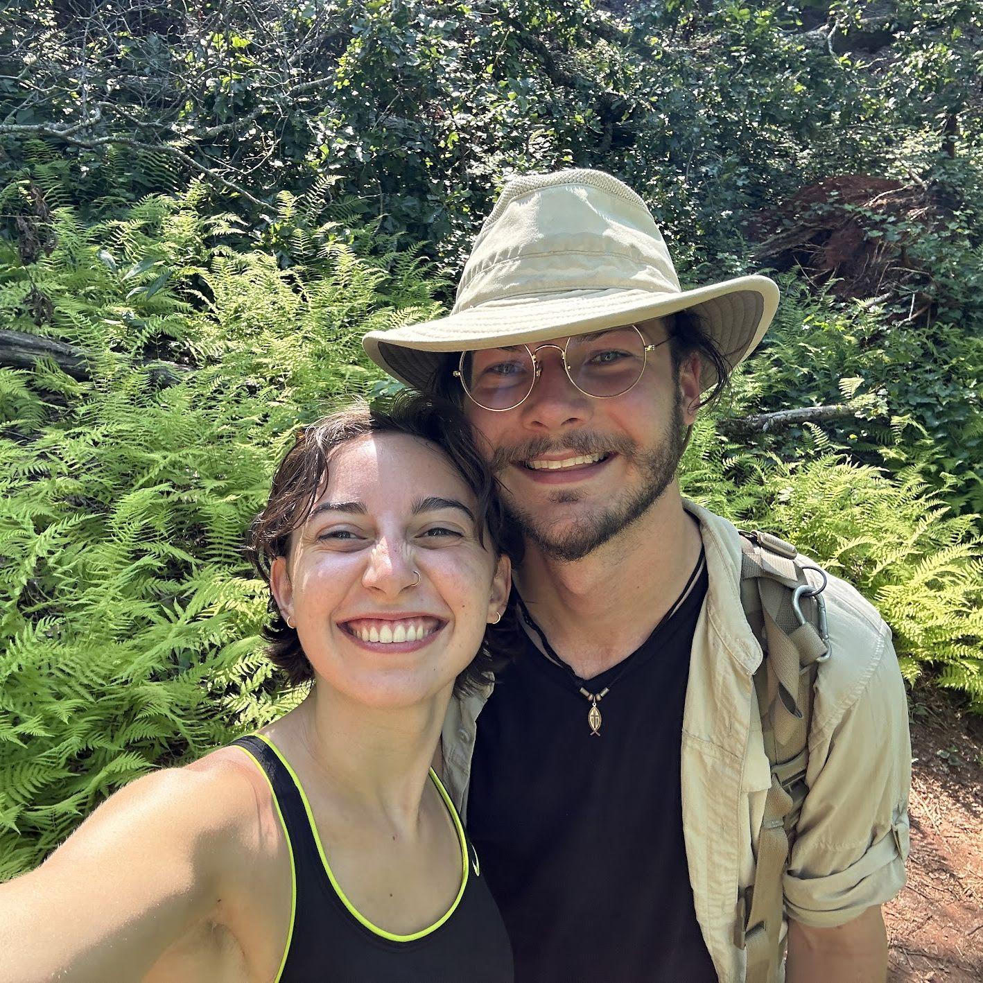 Grace and Charlie's first hike together