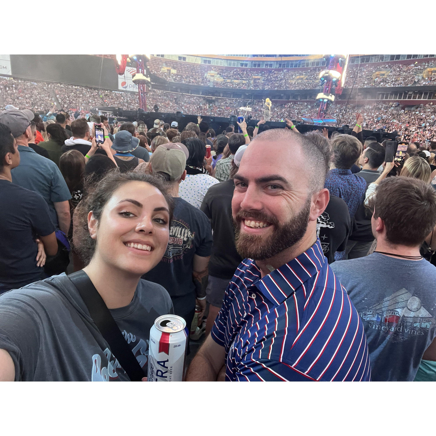 At one of our many concerts, and certainly one of our favorites, Ed Sheeran!