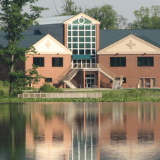 The Exploration Gateway, location of the reception. Located on Sippo Lake.