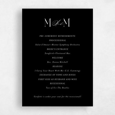 Black Wedding Program - Portsmouth
