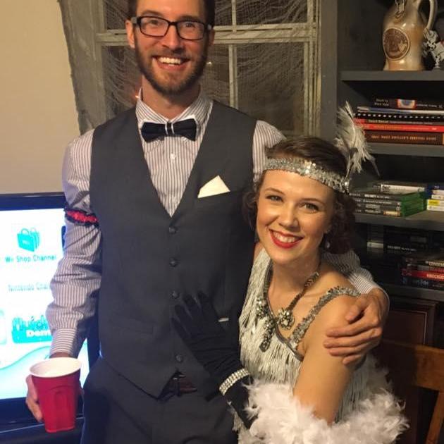 Halloween is kinda our favorite, well mine anyways! We went as a Flapper and 20's Poker Dealer