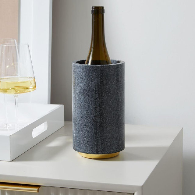 Marble Wine Accessories, Wine Cooler, Black