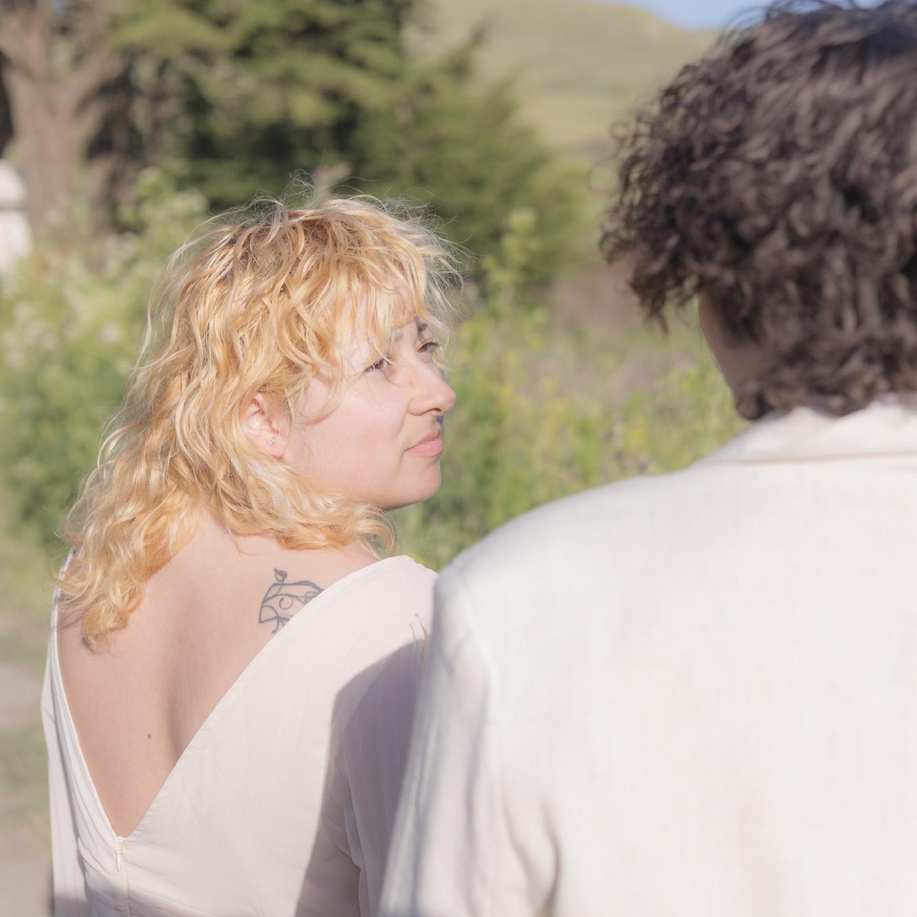 This photo was captured right when Leo stepped on the back of Wren's shoe.