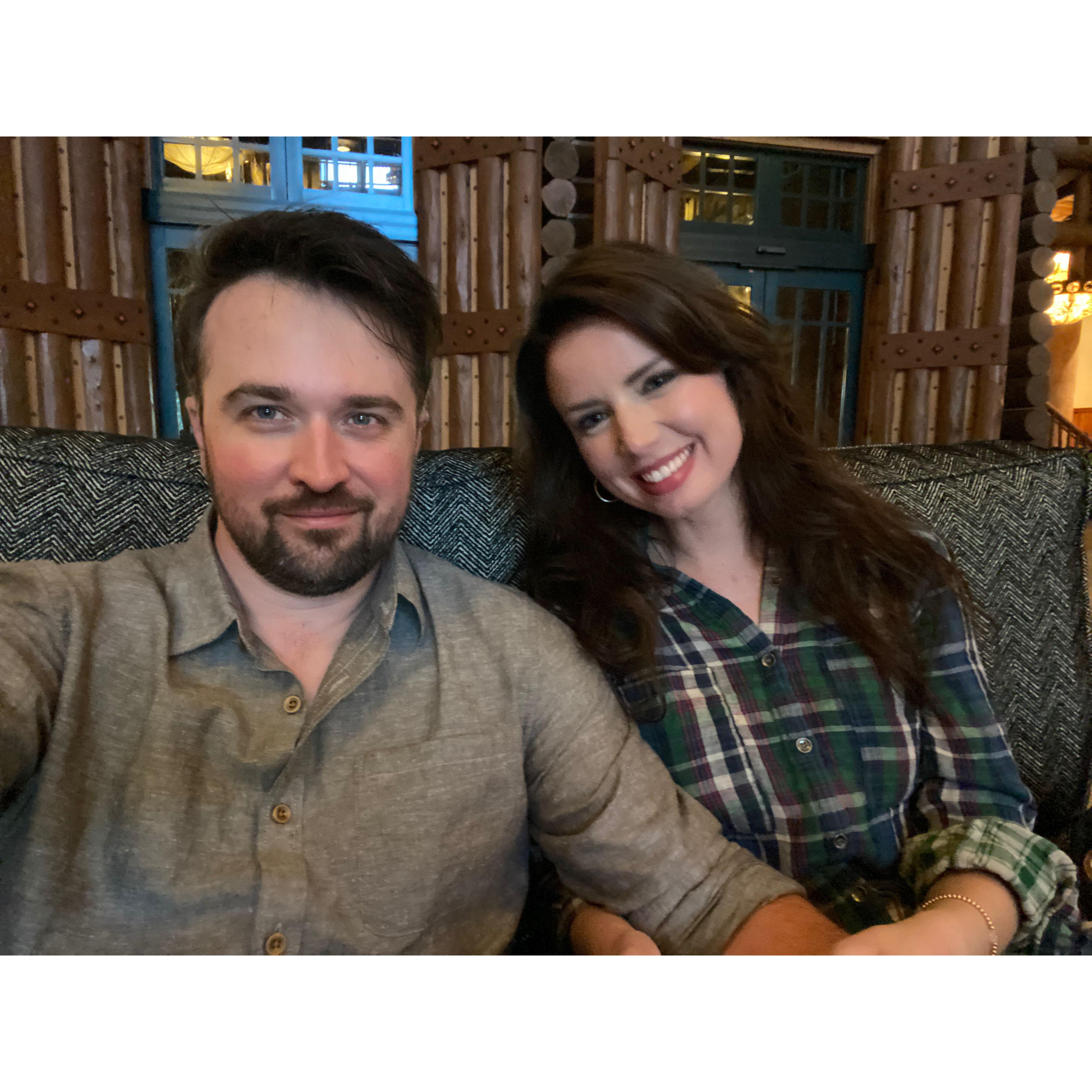 Just my bride and I waiting for our steak!