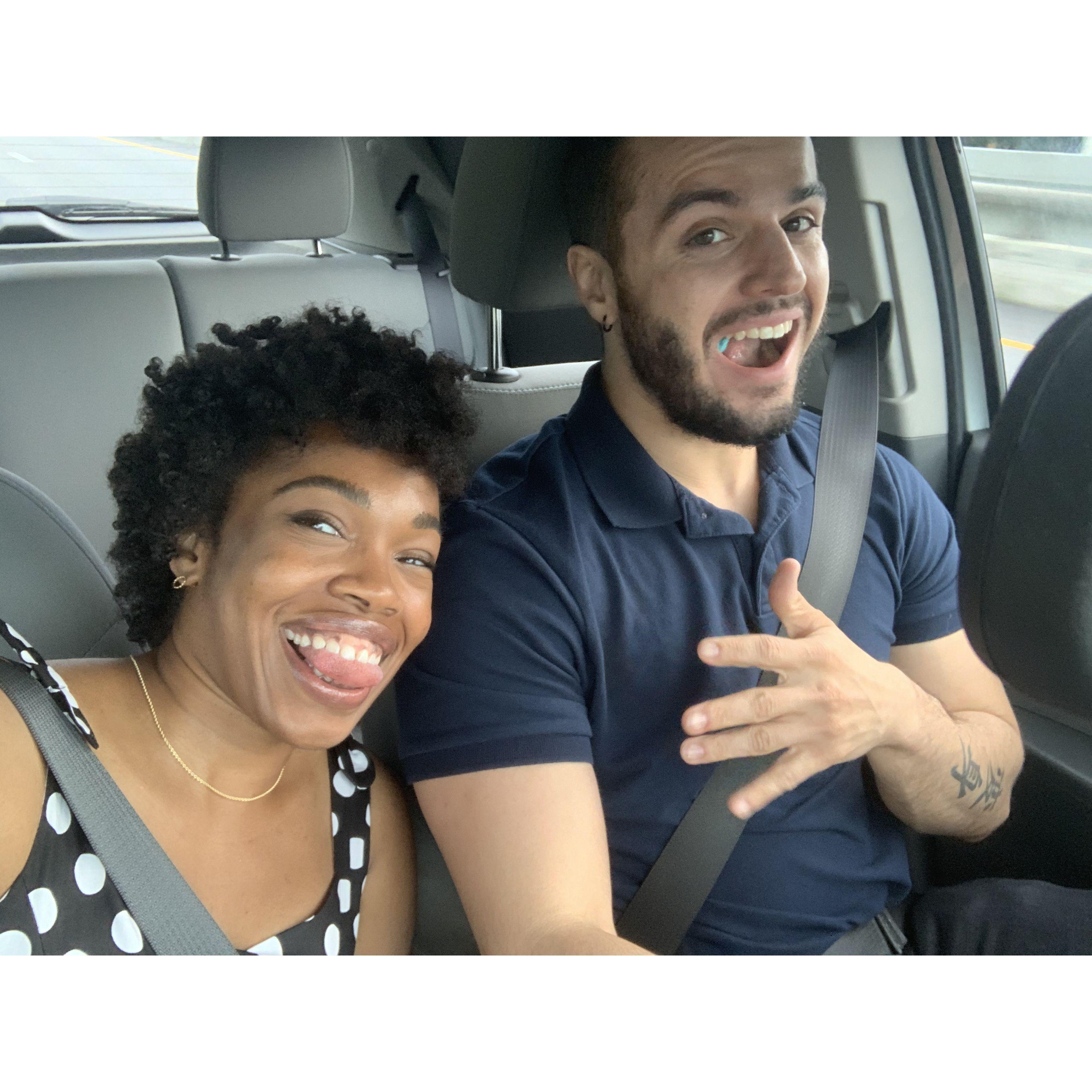 Our first "real" date.