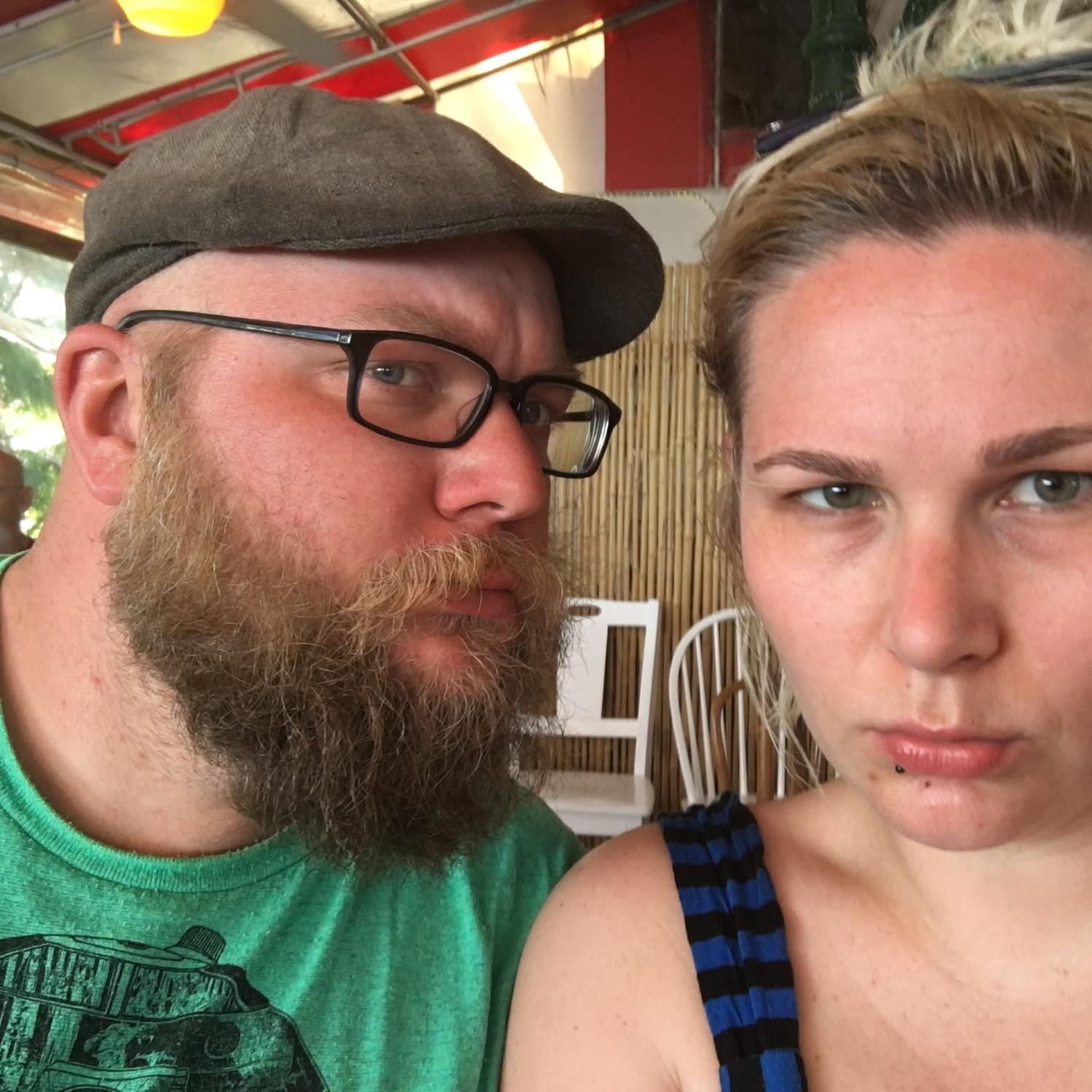 Very serious, with food on my face. Probably Florida
