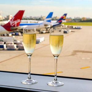 Honeymoon Sendoff Champagne Toast