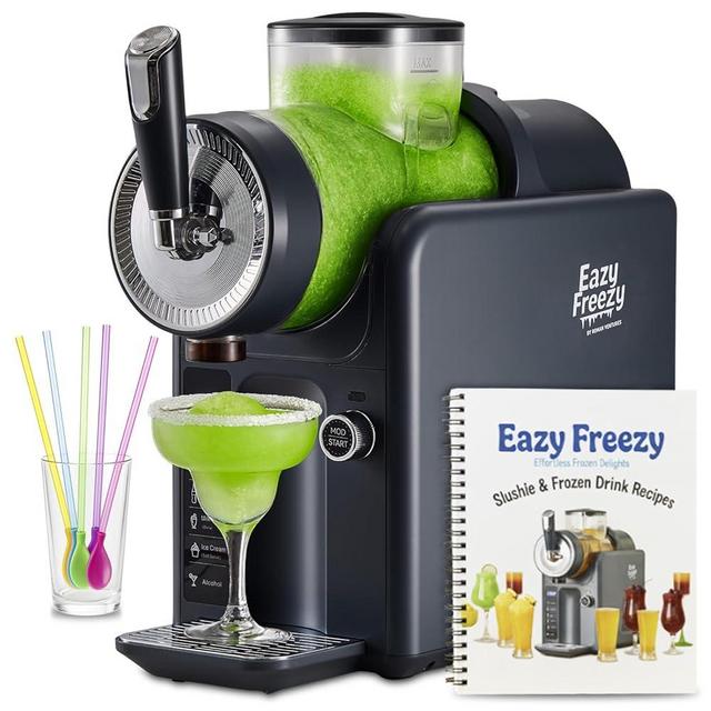 Slushie Machine for Home, No Ice Needed Professional Frozen Drink Maker & Soft-Serve Ice Cream Machine- 1.8 L Capacity Slushy Machine for Margaritas, Daiquiris, Juices, Cocktails, Frappes & More