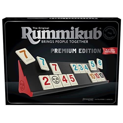 Rummikub Premium Edition by Pressman - The Original Rummy Tile Game, Silver (108647)