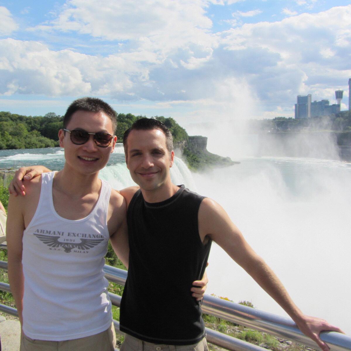 Our first trip! On a Chinatown bus tour. Niagara Falls. Aug 2013.