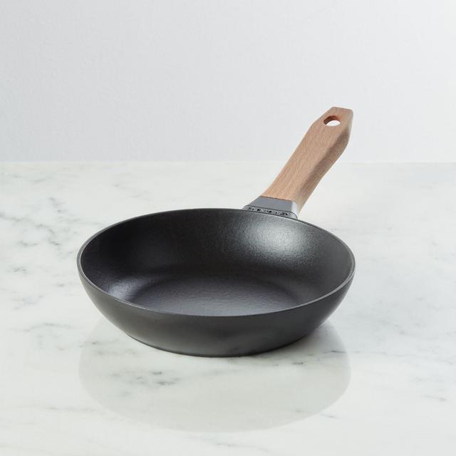 Staub ® Matte Black Cast Iron 8" Fry Pan with Wooden Handle