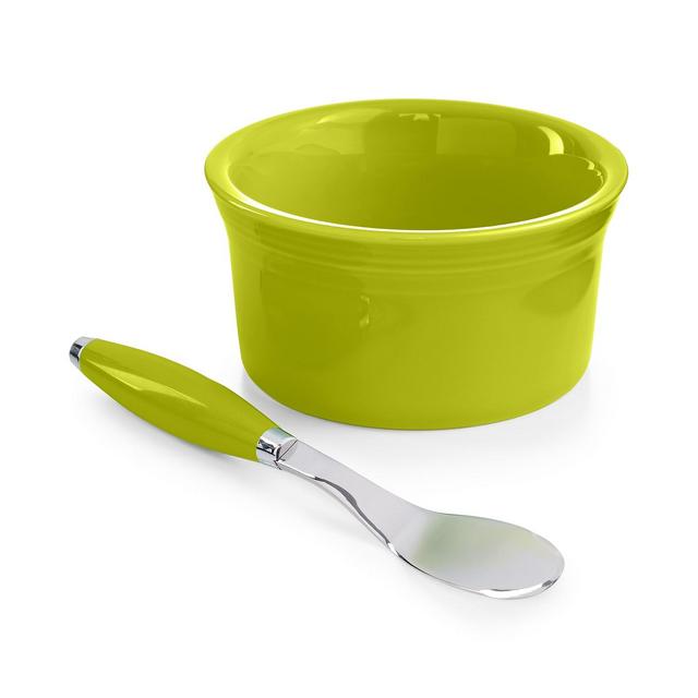 Fiesta 2-Piece Lemongrass 8 oz. Dip Bowl and Spreader Set
