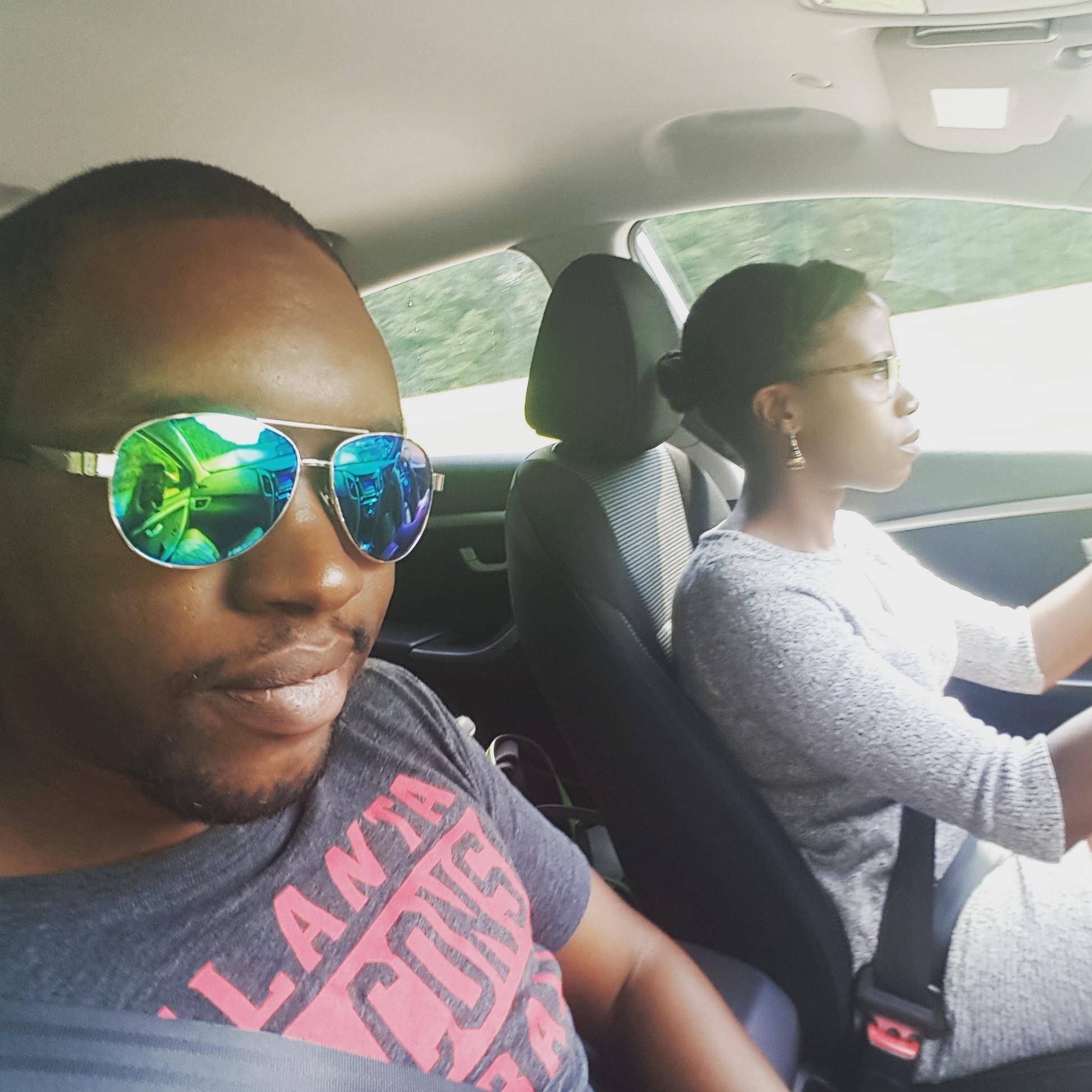 Riding around and getting in!