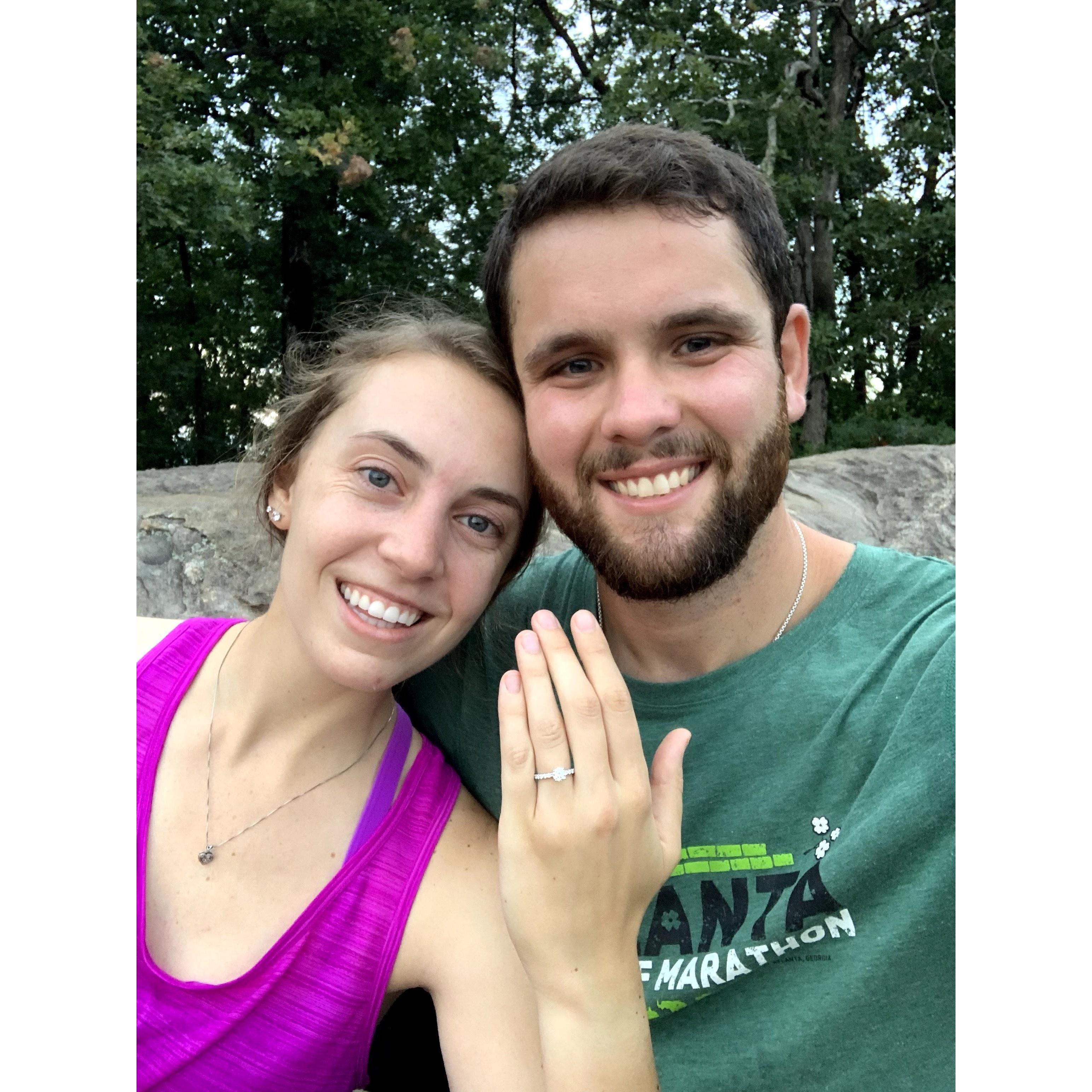 Engagement selfie. Zero tears involved.