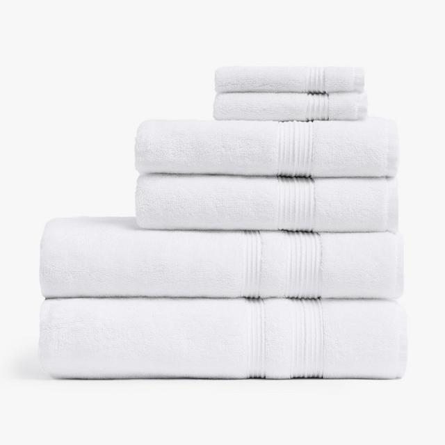 Classic Turkish Cotton Towels - Bath Towels - White