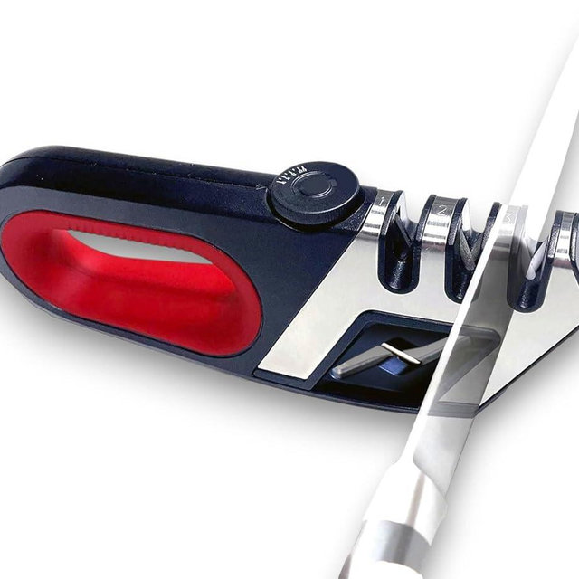 Kitchen Knife Sharpener - Accessories Helps Repair, Restore, Polish Blades - Hand held Adjustable Tool Kit for Knives and Scissor - afilador de cuchillos