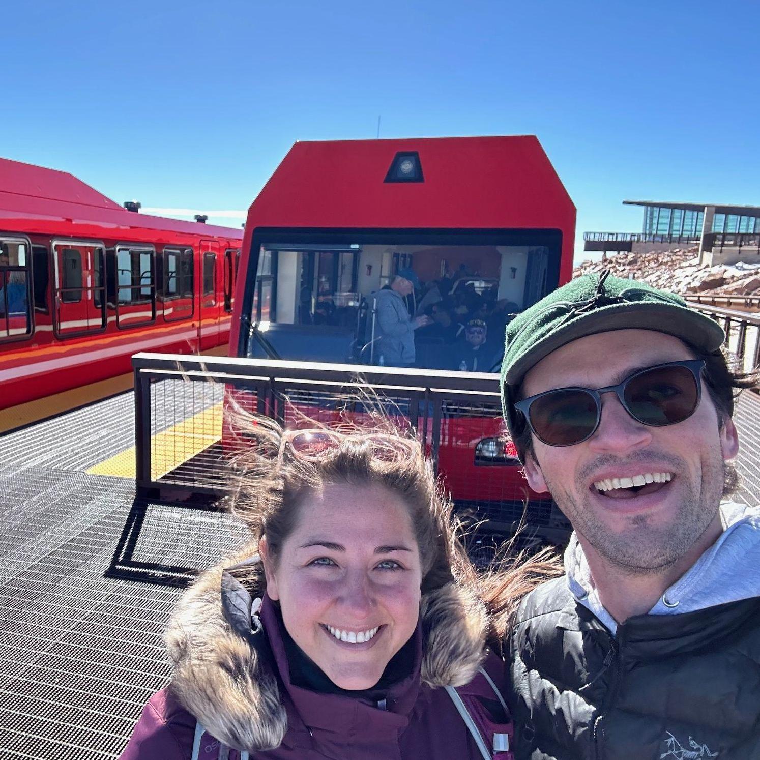 At the top of Pike's Peak