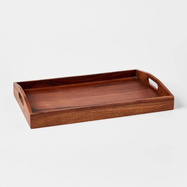 20" x 13" Wood Signature Serving Tray - Threshold™