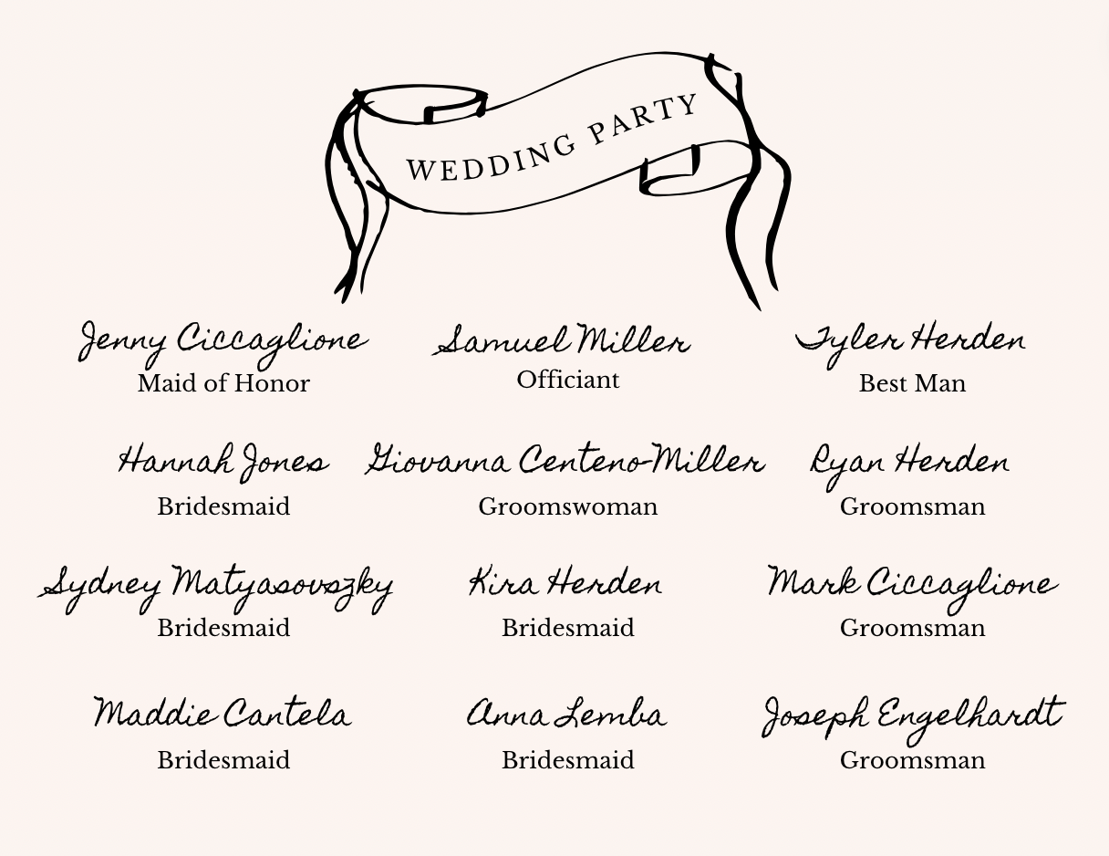 The Wedding Website of Julia Ciccaglione and Trevor Herden