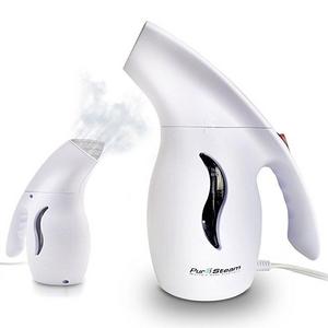 PurSteam Elite Travel Fabric Steamer, Fast-Heat Aluminum Heating Element With Travel Pouch, 180ml Capacity Perfect for Home and Travel