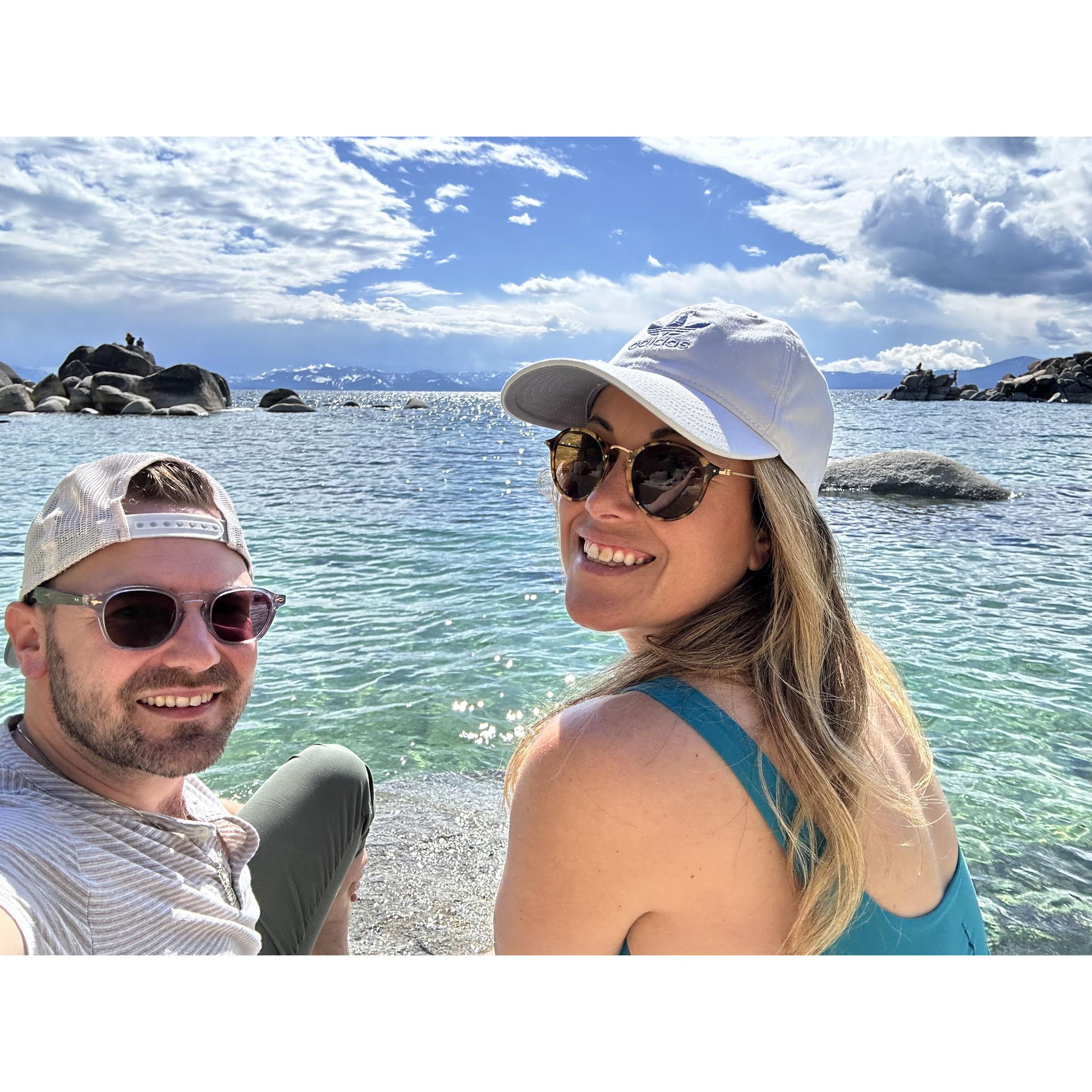 In Tahoe, our happy place.
