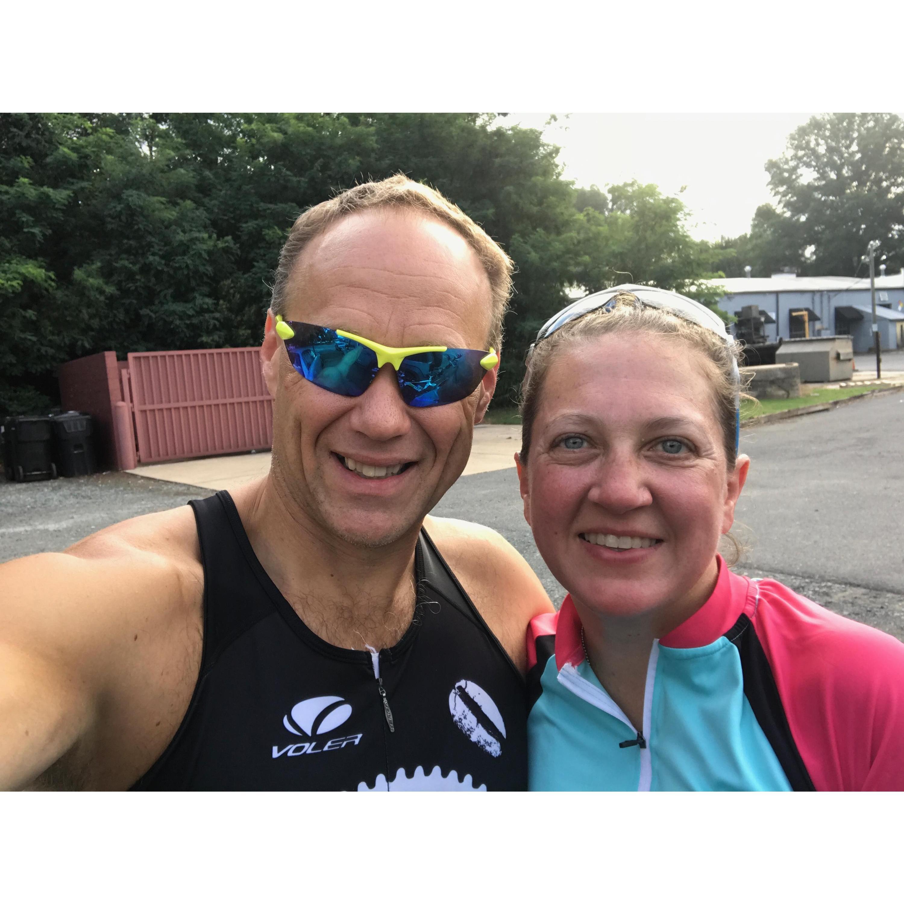 Out for a group ride in Charlotte - one of our favorite things to do!