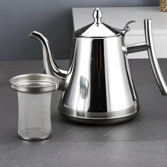 Stainless Steel Kettle with Built-in Filter