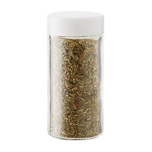 3 oz. Glass Spice Bottle with White Lid